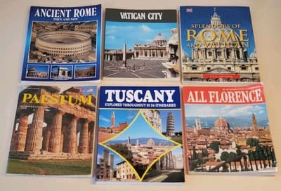 (6) LOT - ITALY Travel Books a.Ancient Rome b.Vatican City c.Rome + Vatican d.Pa - Image 1