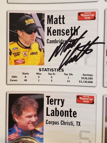 2001 NASCAR Pontiac Excitement 400 Program w MATT KENSETH AUTOGRAPH, lineup, RIS - Thumbnail 5