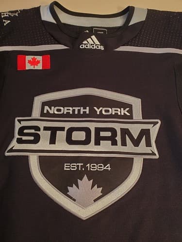NORTH YORK STORM Youth XL Hockey Jersey. #44 COLLINS. Women's Hockey Assoc. Onta - Thumbnail 3
