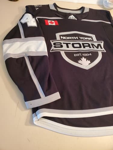 NORTH YORK STORM Youth XL Hockey Jersey. #44 COLLINS. Women's Hockey Assoc. Onta - Thumbnail 6