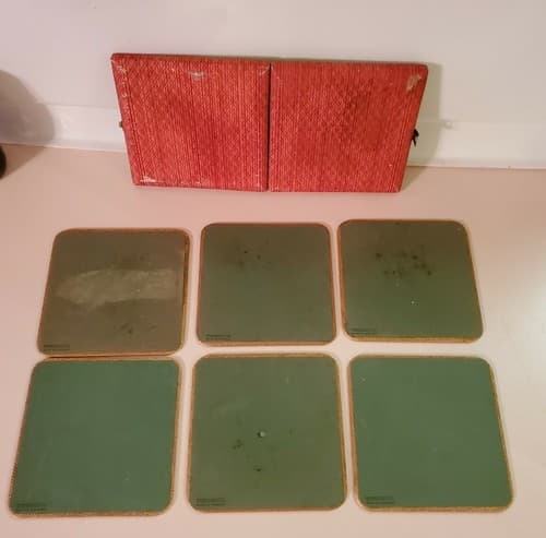 Win-El-Ware Coaster placemats, Vintage Set of 6. English Royal Gentlemen, Castle - Thumbnail 10