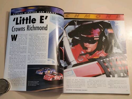 2001 NASCAR Pontiac Excitement 400 Program w MATT KENSETH AUTOGRAPH, lineup, RIS - Thumbnail 11