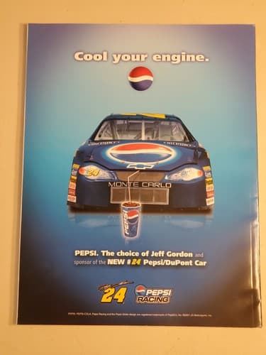 2001 NASCAR Pontiac Excitement 400 Program w MATT KENSETH AUTOGRAPH, lineup, RIS - Thumbnail 2