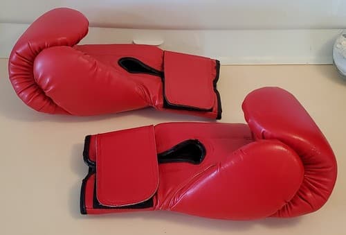 TITLE BOXING Classic Red Gloves. Adult Size, Genuine Leather Padded Gloves - Thumbnail 7