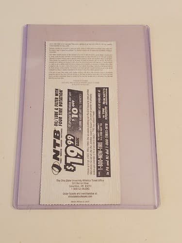 2010 NCAA Ohio State University ticket stub. SEP 11 2010 v Miami (FL) (36-24W) - Thumbnail 9