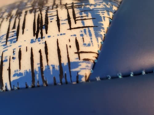 ADIDAS Soccer Ball Size 5, blue Art #AZ5443 140003 10/16 7.3-10.2 psi. Used Exc - Thumbnail 6