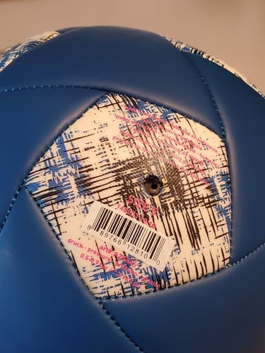 ADIDAS Soccer Ball Size 5, blue Art #AZ5443 140003 10/16 7.3-10.2 psi. Used Exc - Thumbnail 7