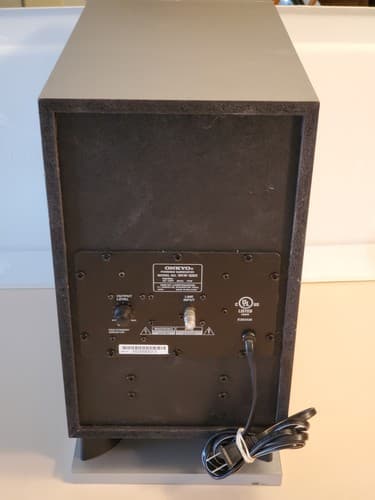 ONKYO SKW-320X Subwoofer Speaker, silver. High Perform 75W 60Hz, deep loud bass - Thumbnail 2