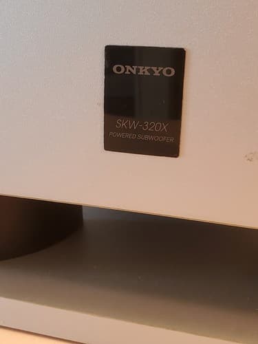 ONKYO SKW-320X Subwoofer Speaker, silver. High Perform 75W 60Hz, deep loud bass - Thumbnail 3