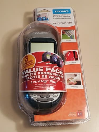 DYMO LetraTag 100H Plus Personal Handheld Label Maker Printer w Magnetic Holder - Image 1
