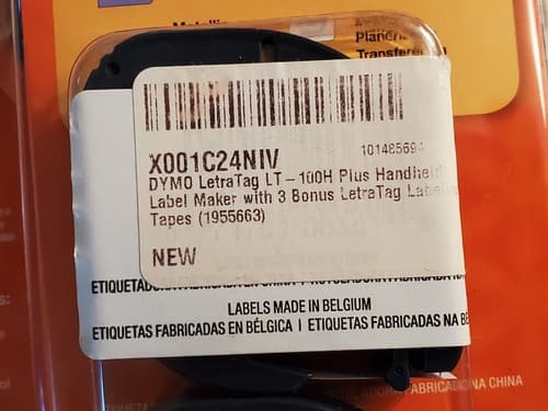 DYMO LetraTag 100H Plus Personal Handheld Label Maker Printer w Magnetic Holder - Thumbnail 9