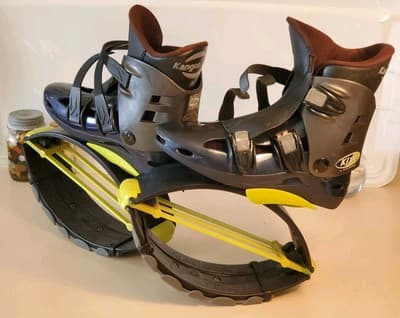 KANGOO JUMPS KJ XR3 X-Rebound Exercise Jump Boots. SIZE MEDIUM. Neon GREEN - Thumbnail 4