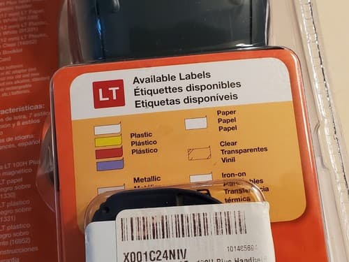 DYMO LetraTag 100H Plus Personal Handheld Label Maker Printer w Magnetic Holder - Thumbnail 7