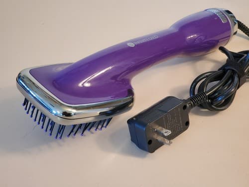 INFINITY GOLD Salon Professional 3-1 Blower Brush Purple Dryer Styler Detangler - Thumbnail 2