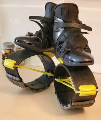 KANGOO JUMPS KJ XR3 X-Rebound Exercise Jump Boots. SIZE MEDIUM. Neon GREEN - Thumbnail 9