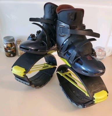 KANGOO JUMPS KJ XR3 X-Rebound Exercise Jump Boots. SIZE MEDIUM. Neon GREEN - Image 1