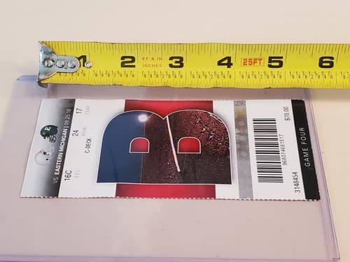 2010 NCAA Ohio State Univ ticket stub. SEP 25 2010 v Eastern Michigan 73-20W - Thumbnail 9