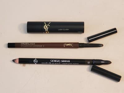 (3) LOT COSMETICS: YSL Lash Clash, YSL Crushliner Stylo Eyeliner, Armani Smooth - Image 1