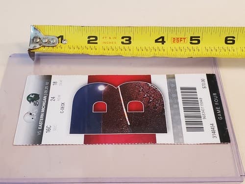 2010 NCAA Ohio State Univ ticket stub. SEP 25 2010 v Eastern Michigan 73-20W - Thumbnail 15