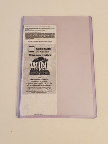 2005 NCAA Ohio State University ticket stub. NOV 12 2005 v Northwestern (48-7W) - Thumbnail 2