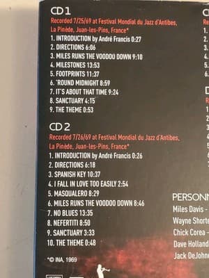 MUSIC DVD/CD - MILES DAVIS Quintet Live In Europe 1969 The Bootleg Series Vol 2 - Thumbnail 10