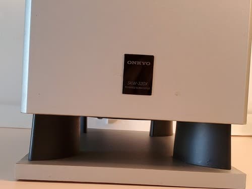 ONKYO SKW-320X Subwoofer Speaker, silver. High Perform 75W 60Hz, deep loud bass - Thumbnail 8