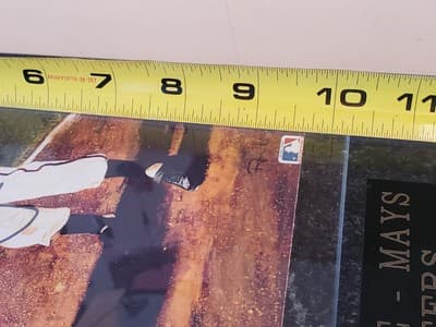 MLB Dual Auto 8x10 photo MICKEY MANTLE, WILLIE MAYS. Wood Plaque 11×13 w Glass - Thumbnail 16