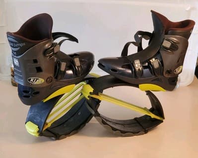 KANGOO JUMPS KJ XR3 X-Rebound Exercise Jump Boots. SIZE MEDIUM. Neon GREEN - Thumbnail 2