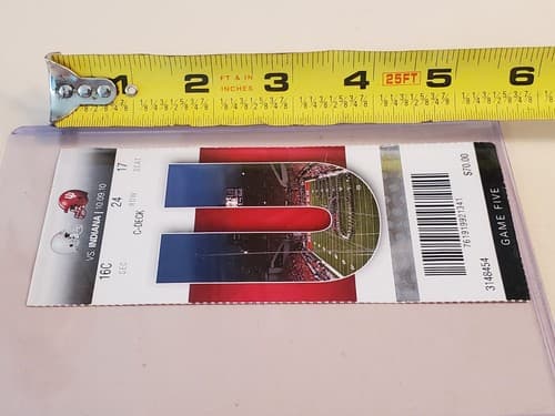 2010 NCAA Ohio State Univ ticket stub. OCT 9 2010 v Indiana (38-10W) Two Ava - Thumbnail 9