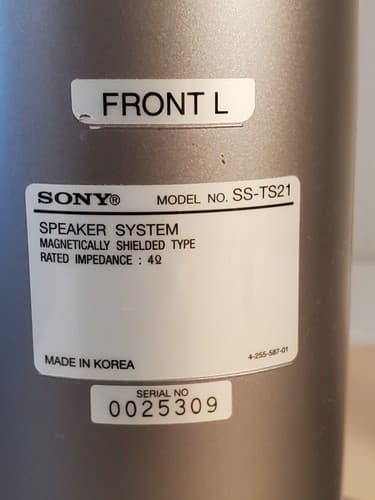 SONY SS-TS21 Tower Speaker Pair. Left Right. Tested works. Used, very good cond - Thumbnail 8