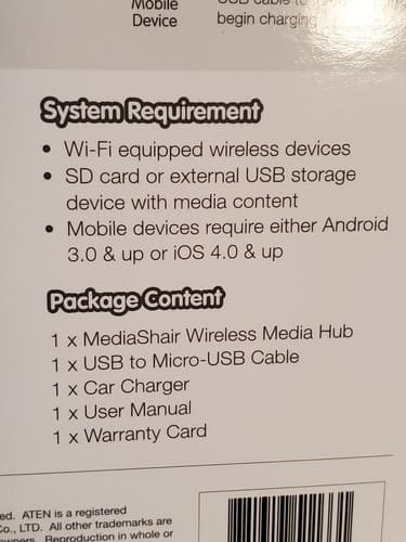 IOGEAR Wireless Media Hub Model GWFRSDU. SD / USB Input. NEW SEALED PACKAGE - Thumbnail 6