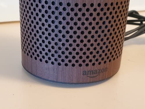 AMAZON Echo Alexa Rare WALNUT. Tested works. Used, excellent condition. - Thumbnail 8