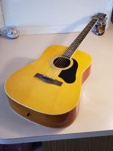 SILVERTONE Pro Series Acoustic Guitar #SD3000PKN. 6 string Dreadnought Mahogany - Image 1