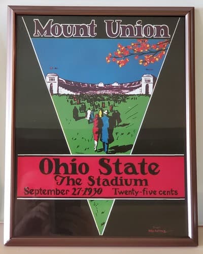 The Ohio State Univ. Football Program Cover Prints LOT OF 8. Frame, glass 11x14 - Thumbnail 7