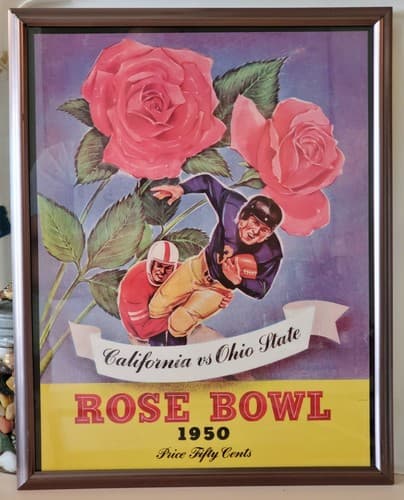 The Ohio State Univ. Football Program Cover Prints LOT OF 8. Frame, glass 11x14 - Thumbnail 4