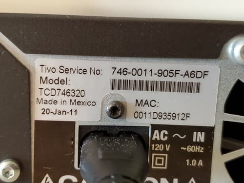 TiVo Premiere Series4 Receiver (TCD746320) with remote control. No lifetime svc - Thumbnail 11