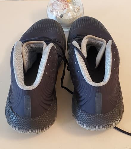 UNDER ARMOUR HOVR HAVOC Size 12.5 Men's Basketball Hi Top Shoe, dark blue. Used - Thumbnail 9