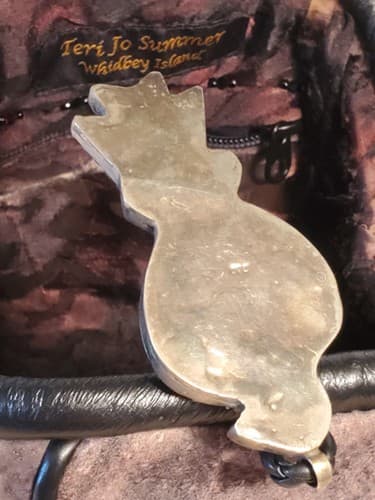 TERI JO SUMMER WHIDBEY ISLAND. Hand Designed Purse. Brown brushed leather NEW - Thumbnail 9