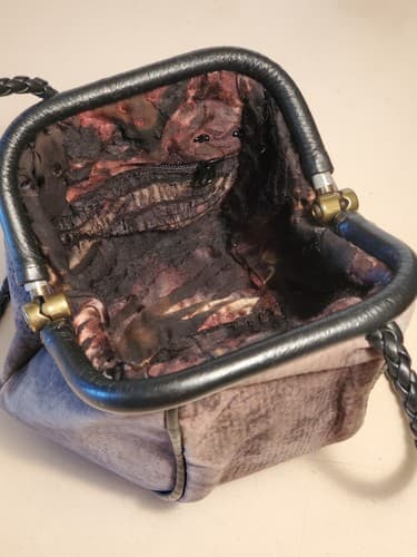 TERI JO SUMMER WHIDBEY ISLAND. Hand Designed Purse. Brown brushed leather NEW - Thumbnail 15