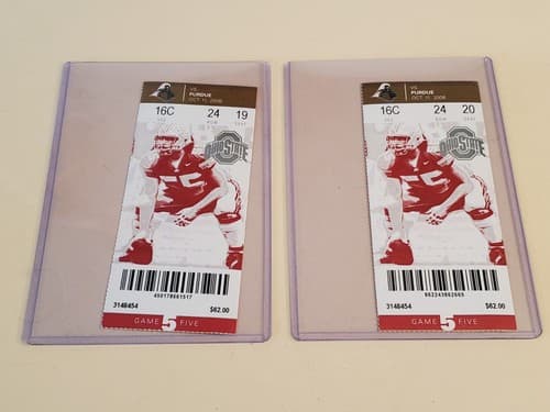 2008 NCAA Ohio State University ticket stub OCT 11 2008 v Purdue (16-3W) Two ava - Thumbnail 3