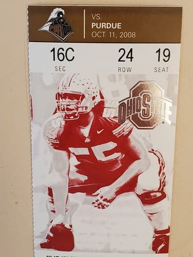 2008 NCAA Ohio State University ticket stub OCT 11 2008 v Purdue (16-3W) Two ava - Thumbnail 4