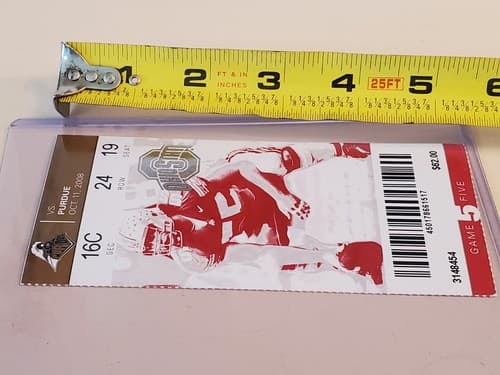 2008 NCAA Ohio State University ticket stub OCT 11 2008 v Purdue (16-3W) Two ava - Thumbnail 9