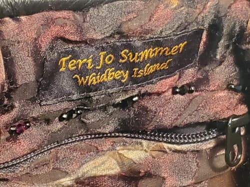 TERI JO SUMMER WHIDBEY ISLAND. Hand Designed Purse. Brown brushed leather NEW - Thumbnail 5