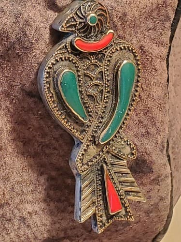 TERI JO SUMMER WHIDBEY ISLAND. Hand Designed Purse. Brown brushed leather NEW - Thumbnail 7