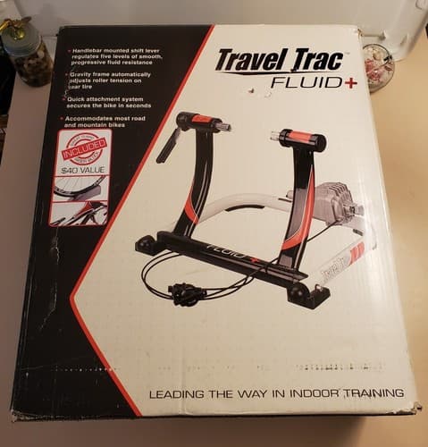 TRAVEL TRAC Fluid + Indoor Bike Trainer 40-0346. Progressive internal flywheel - Thumbnail 8