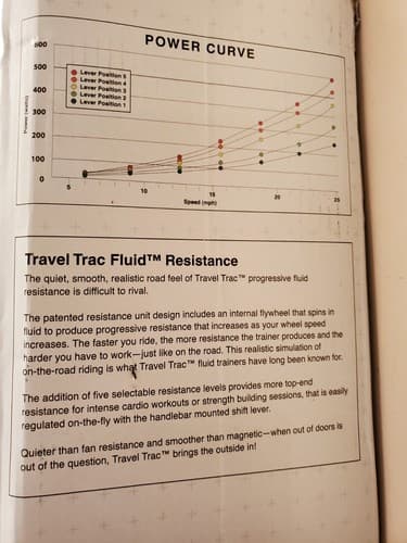 TRAVEL TRAC Fluid + Indoor Bike Trainer 40-0346. Progressive internal flywheel - Thumbnail 11