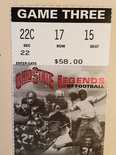 2005 NCAA Ohio State Univ ticket stub. SEP 15 2005 v San Diego St 27-6W Two Ava - Thumbnail 7