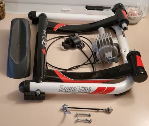 TRAVEL TRAC Fluid + Indoor Bike Trainer 40-0346. Progressive internal flywheel - Thumbnail 9