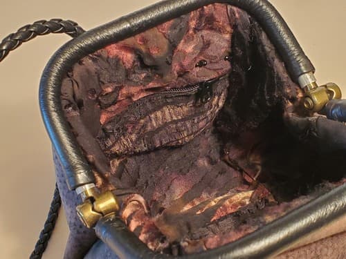 TERI JO SUMMER WHIDBEY ISLAND. Hand Designed Purse. Brown brushed leather NEW - Thumbnail 18