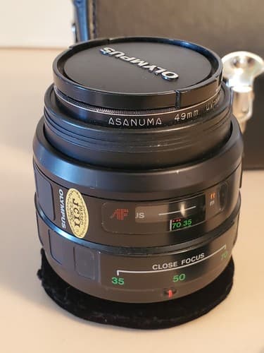 OLYMPUS AF 35-70mm lens #1130671. Asanuma 49mm UV Haze. Japan camera case. NICE - Thumbnail 9